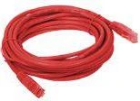 Komutacinis laidas U/UTP kat.5e PVC 5.0m raudonas ALANTEC