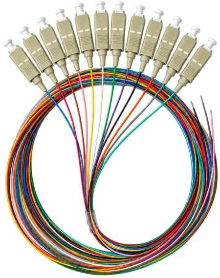 Alantec Pigtail MM OM4 1G 50/125 wtyk SC dł. 2 m ''EASY STRIP'' pakuotė. 12 vnt. wielokolorowe (FOI-SC-5MM-2-4-OP)