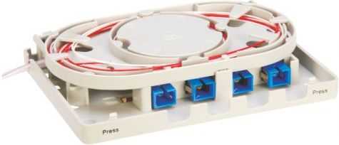 Alantec FTTH 4C sieninis lizdas be adapterių (FOPA-4A-01)