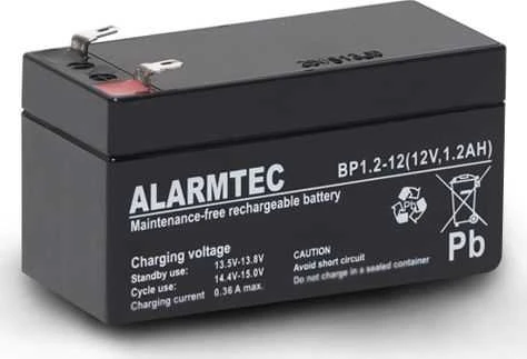 AGM ALARMTEC serijos BP 12V 1,2Ah akumuliatorius