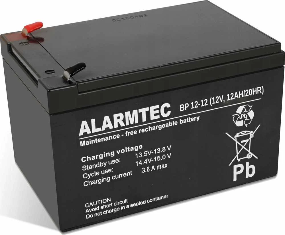 Akumuliatorius AGM ALARMTEC serija BP 12V 12Ah