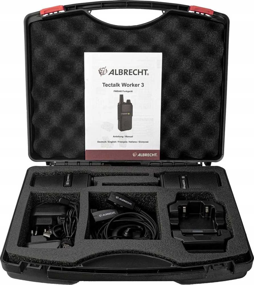 Krótkofalówka Albrecht Tectalk Worker 3 Case 2 vnt.