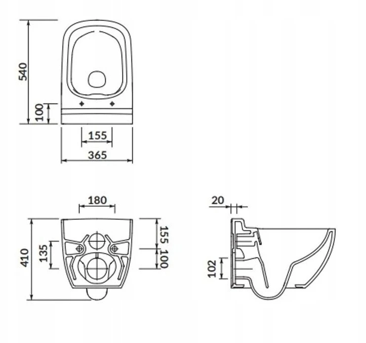 Mygiamasis nuleidimo mygtukas Alca plast S4005-015 / CERSANIT / SYSTEM 40 / MZ CASPIA / DS DUR WO ŁW / MYGT. LUNA Juodas MATINIS