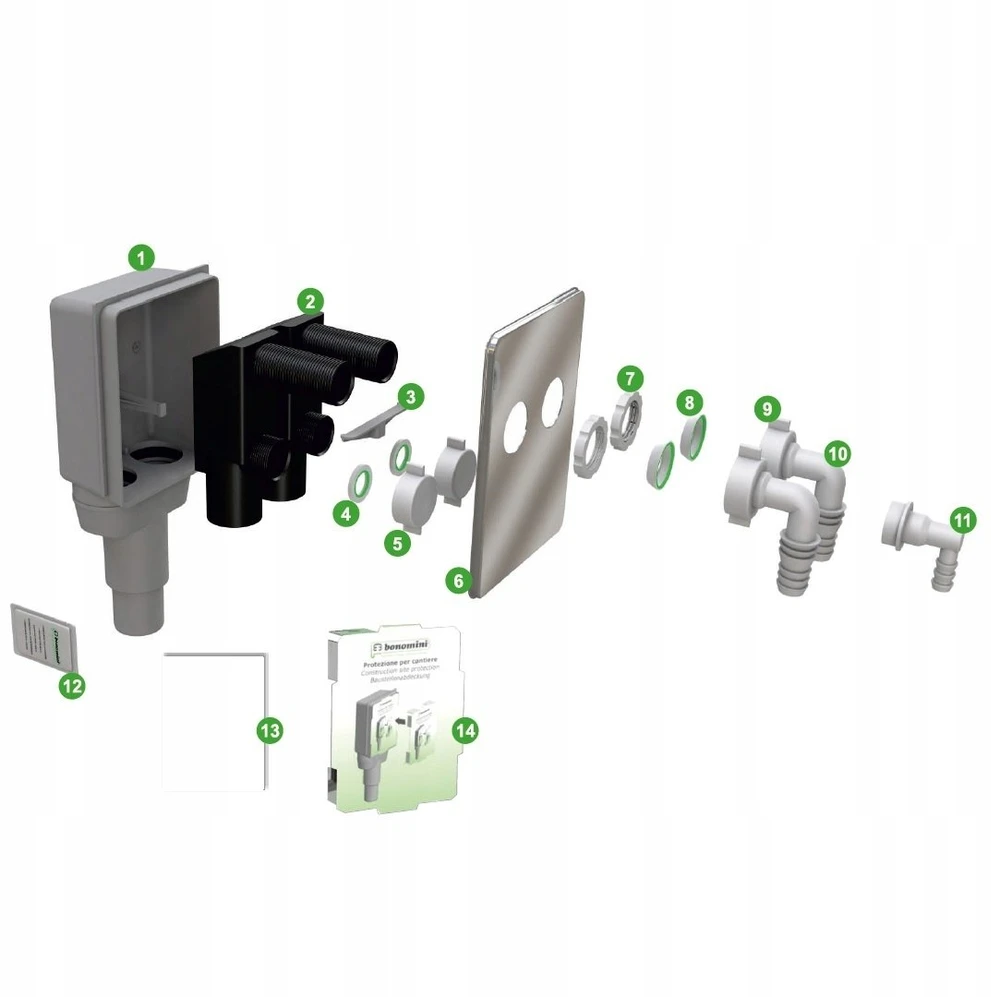 „Alca plast“ sifonas, montuojamas po apačia, skalbimo mašinoms ir džiovyklėms