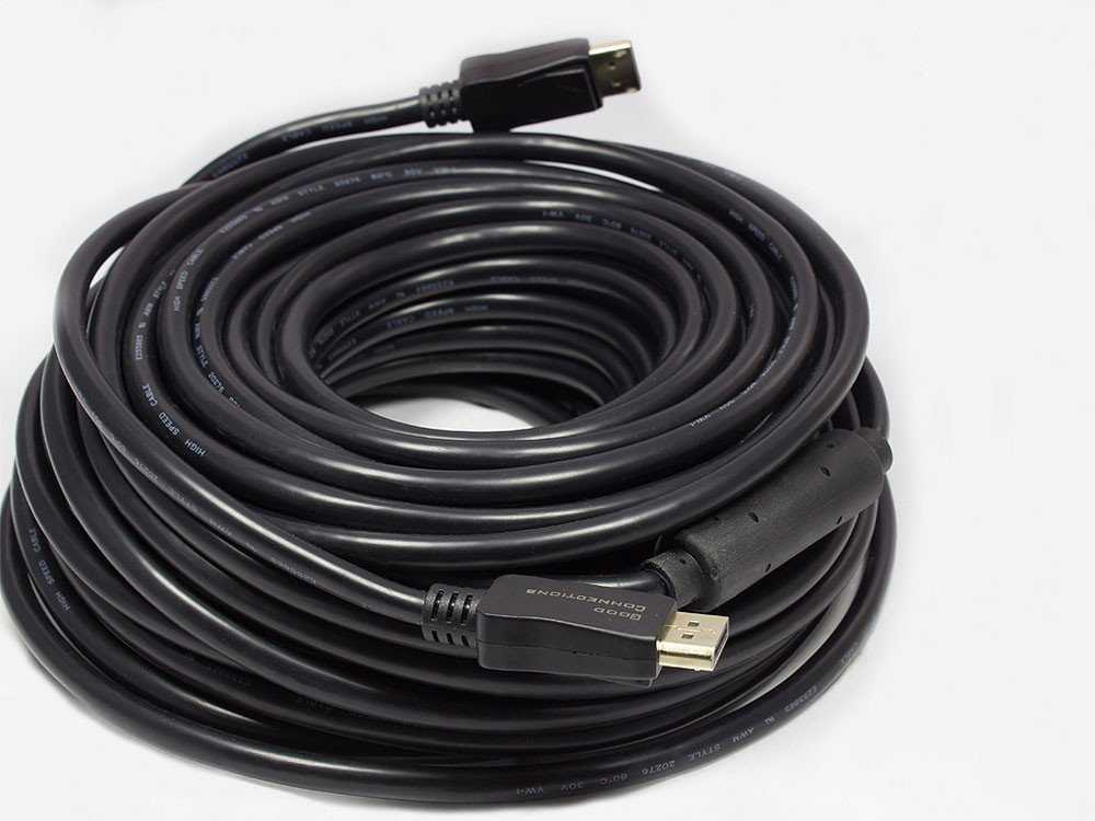 GoodConnections Alcasa Alcasa 4810-150G DisplayPort kabelis 15 m Juoda