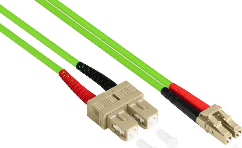 Alcasa Alcasa LW-8075LS5 „InfiniBand“ / šviesolaidinis kabelis, 7,5 m, LC, SC, žalias