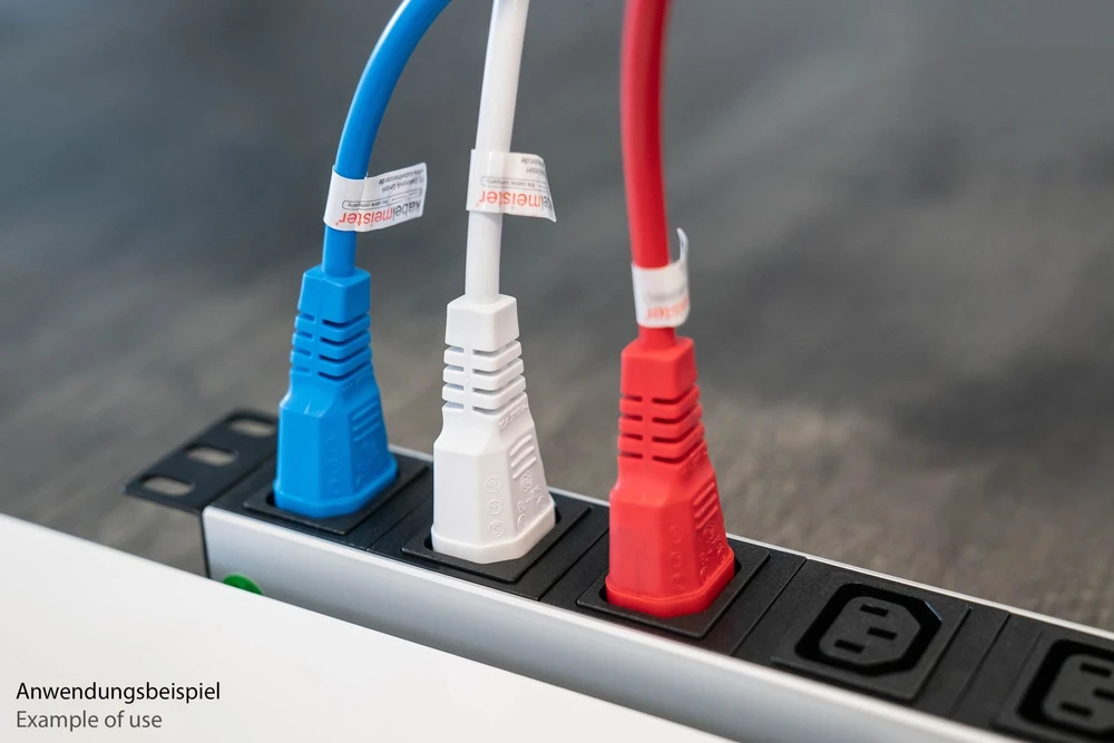 Nezatříděno Kabelis zasilający Alcasa Kabelmeister SK1430-B020 kabelis zasilające Mėlyna 2 m IEC C14 C13 panel
