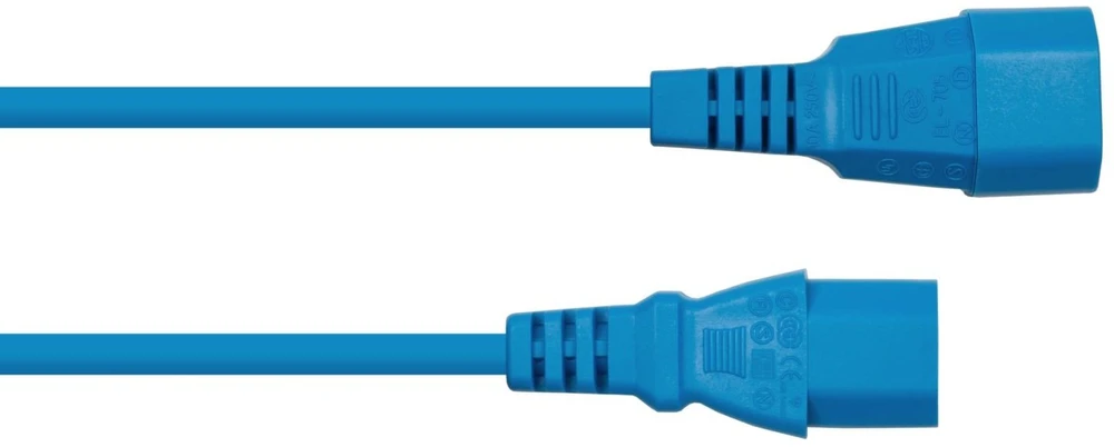 Nezatříděno Kabelis zasilający Alcasa Kabelmeister SK1430-B020 kabelis zasilające Mėlyna 2 m IEC C14 C13 panel