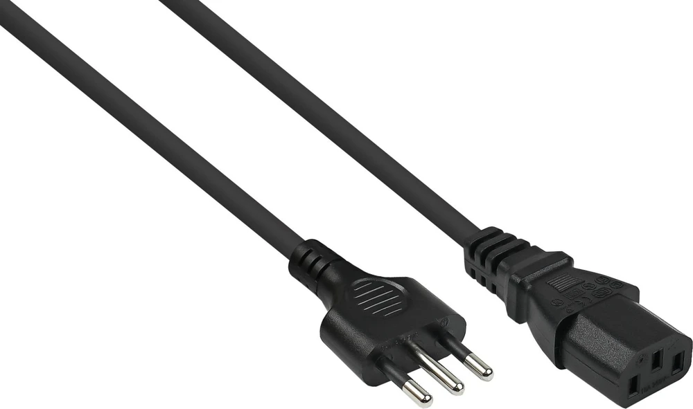 Nezatříděno Alcasa Kabelmeister SK6530-S018 maitinimo kabelis Juodas 1,8 m CEI 23-16 IEC C13