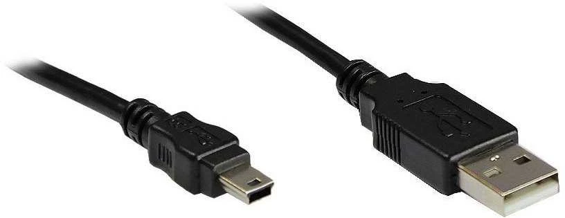 Good Connections Kabelis USB Alcasa USB-A - miniUSB 0.15 m Juodas (3310-AM01)