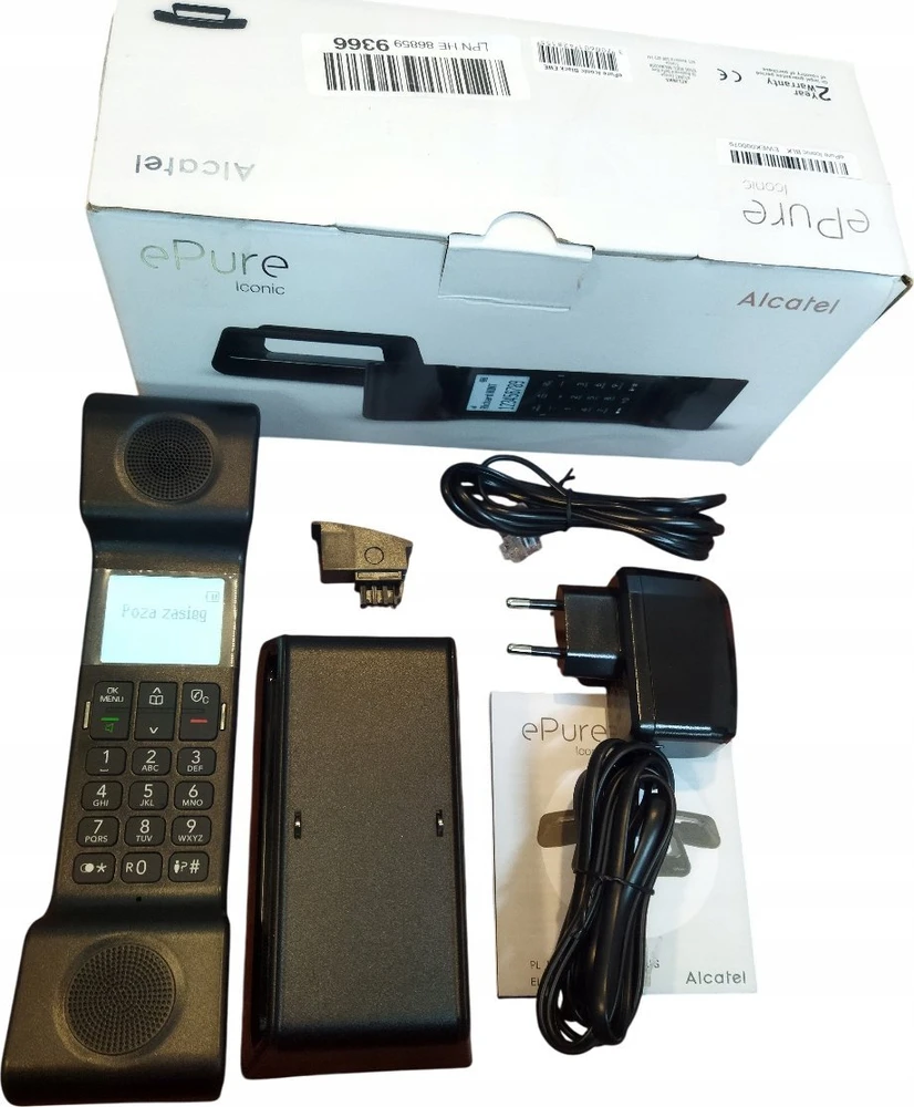 ALCATEL EPURE ICONIC Juodas - TELEFONAS DECT