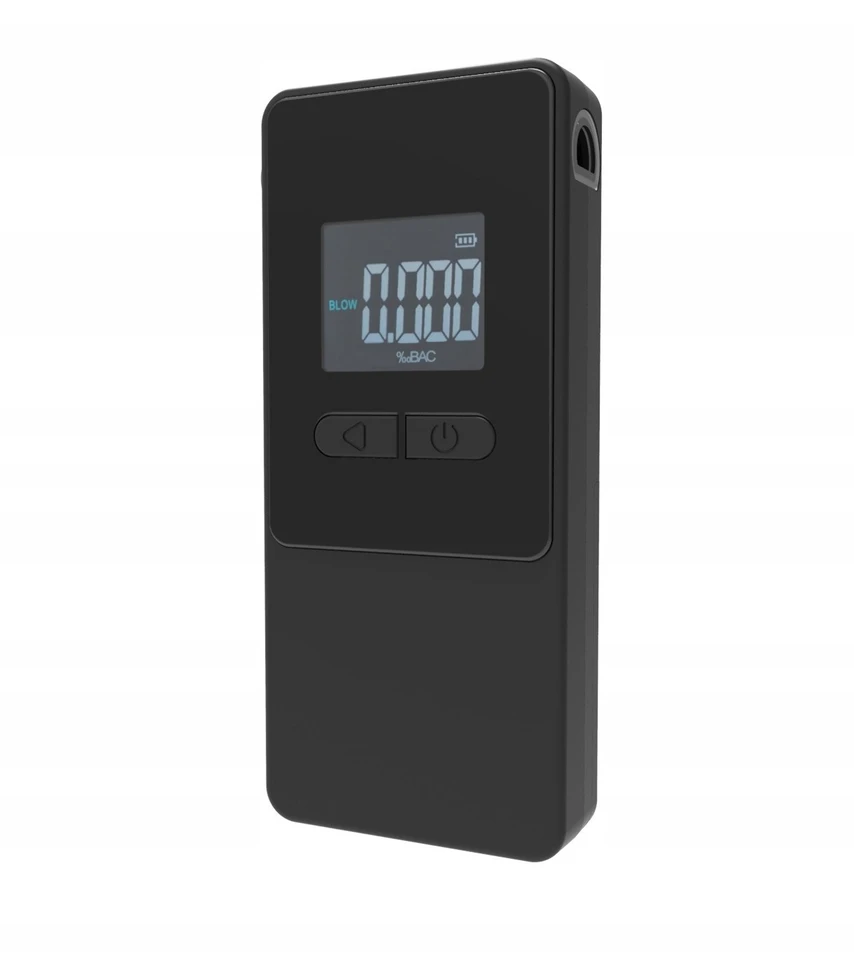 AlcoAlert Smart Electrochemical breathalyzer, juodas