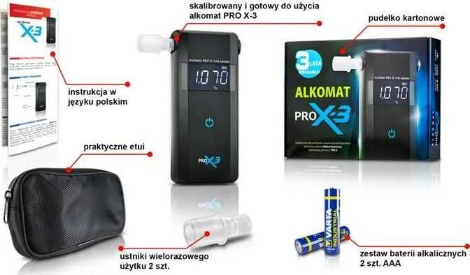 Alkotesteris Alcofind Promiler PRO X-3