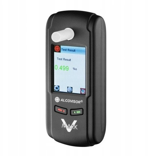Alkotesteris Alcovisor Alkotesteris elektrocheminis AlcoVisor Mark V Plus (juodas) su spausdintuvu