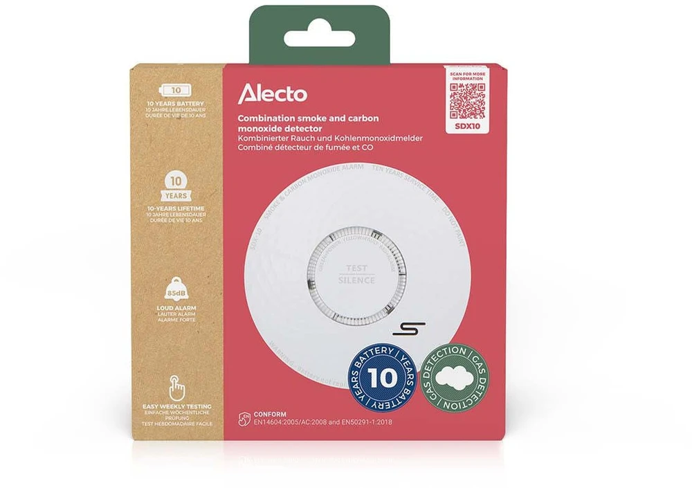 Alecto Czujnik dymu i tlenku węgla Set (SDX10)