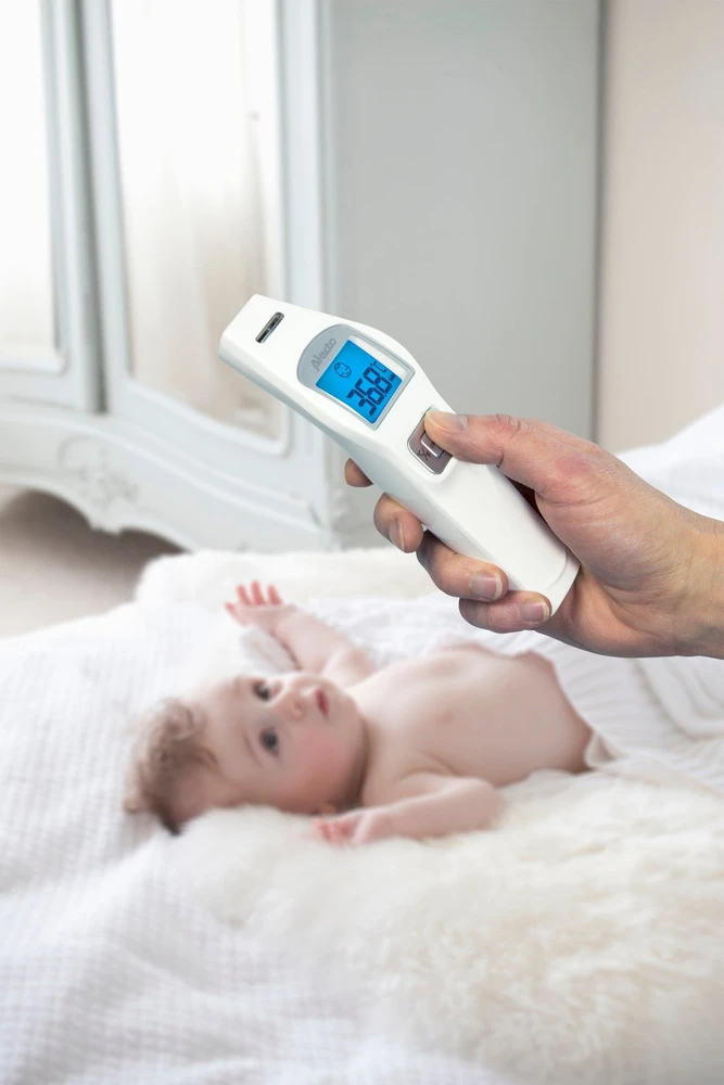 Termometr Alecto Alecto Infrarot-Stirnthermometer baltas