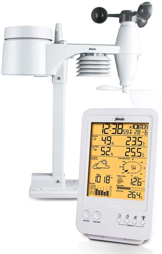 Alecto Prof. Orų stotelė with Wireless Sensor (WS-4800)