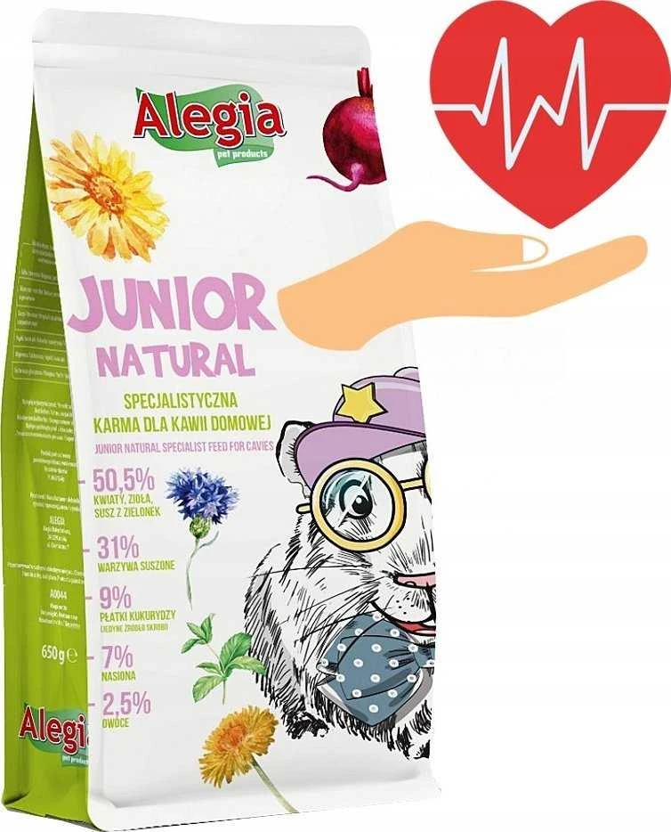 Jūrų Kiaulyčių Maistas - Alegia Junior Natural - 650g