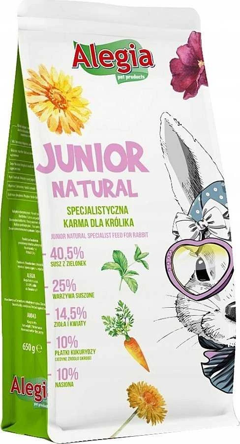 Triušių Maistas - Alegia Junior Natural 650 G
