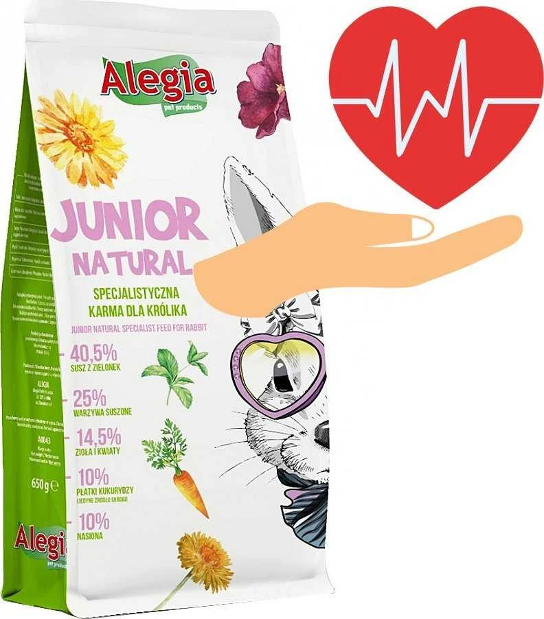 Triušių Maistas - Alegia Junior Natural 650 G