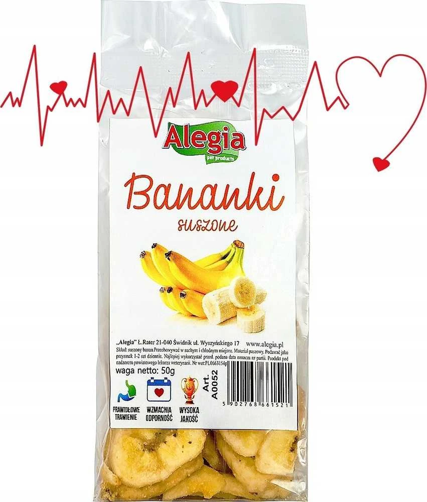 Aquario Alegia džiovinti bananai 50g Galiojimas iki 2024.06.01