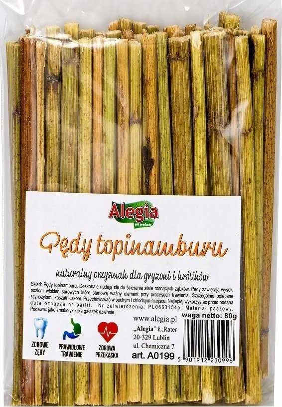ALEGIA topinambų ūgliai - skanėstas graužikams ir triušiams - 80g