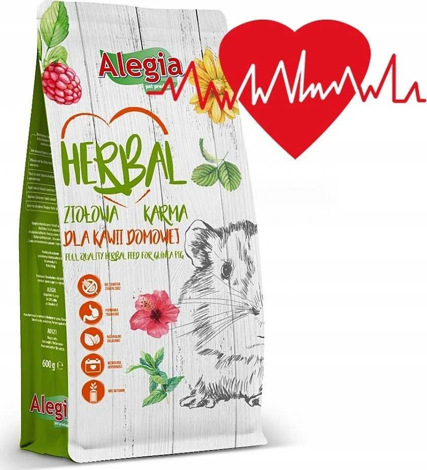Alegia Herbal Jūros kiaulytėms maistas 600g
