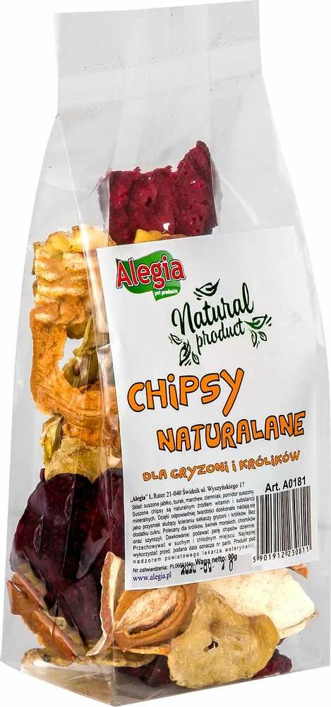 Aquario Alegia natūralūs čipsai 90g/300ml