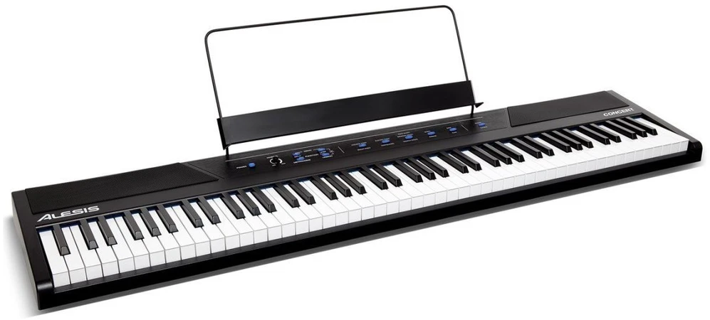 „Alesis Concert“ – 88 klavišų skaitmeninis pianinas su viso dydžio klavišais
