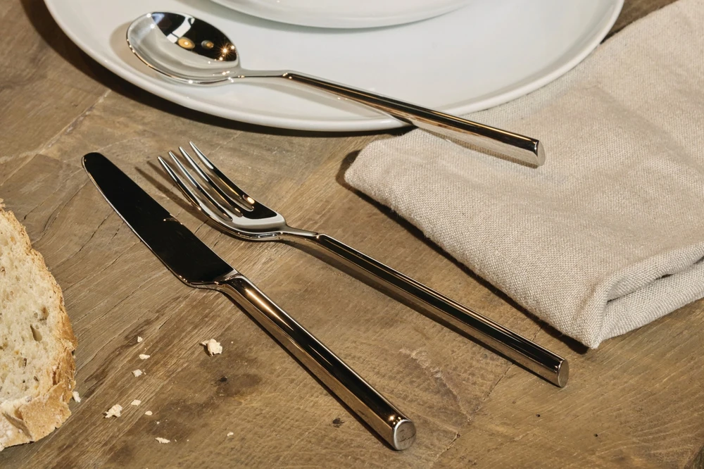 Alessi „Clivo“ stalo įrankių rinkinys, 24 vnt., sidabrinis
