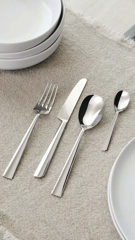Alessi Asta cutlery set 24 pcs. sidabrinis (AM242S24)