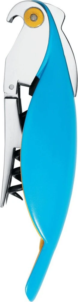 Alessi PARROT Korkociąg do butelių su aliuminio, mėlyna papuga-AAM32 AZ