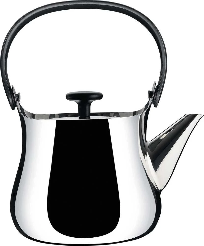 Alessi virdulys iš poliruoto nerūdijančio plieno, sidabrinis/juodas