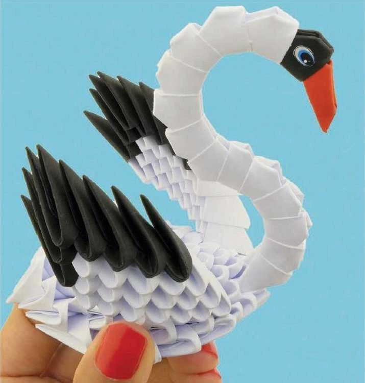 Alexander Aleksandro kūrybinis 3D origami SWAN 2831