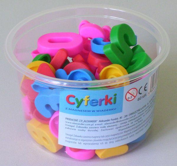 Alexander Cyferki magnetyczne Magnesy na lodówke tablicę nauka liczenia wielkość 3 cm