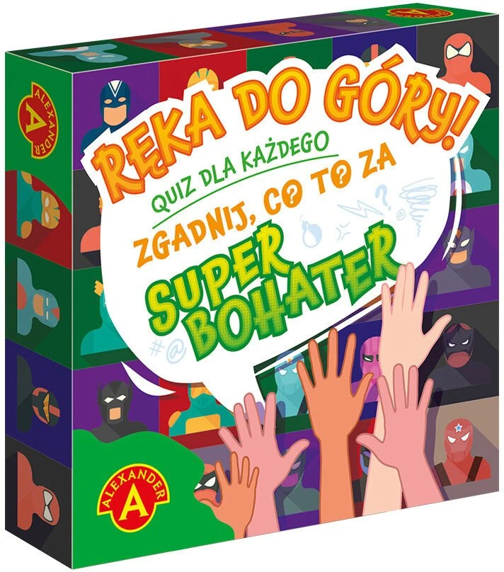 Alexander Aleksandro kišeninio stalo žaidimo viktorina – rankos aukštyn! Atspėk superherojų GR0810