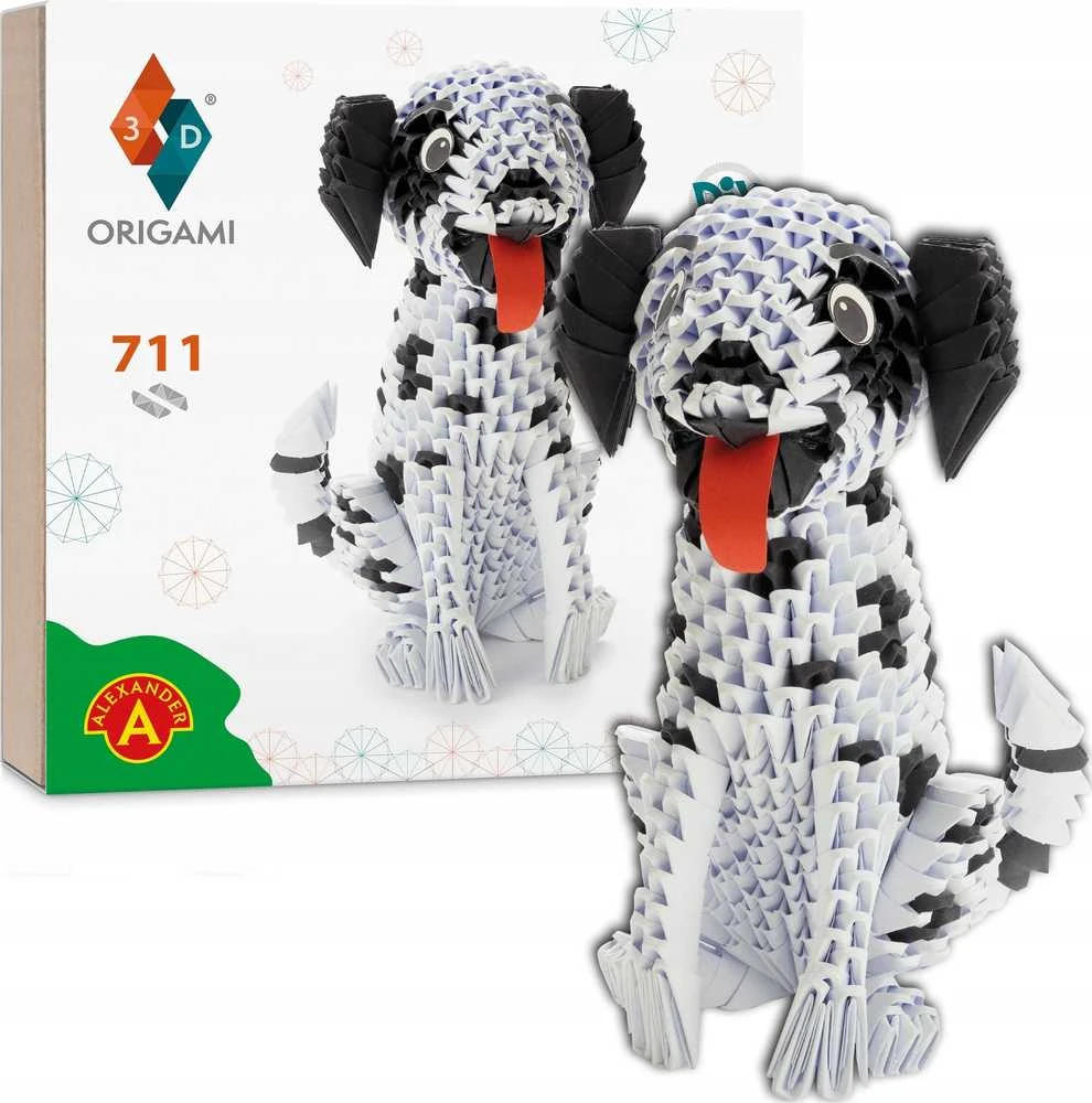 Alexander 3D origami kūrybinis rinkinys – dalmantinas ZA6076