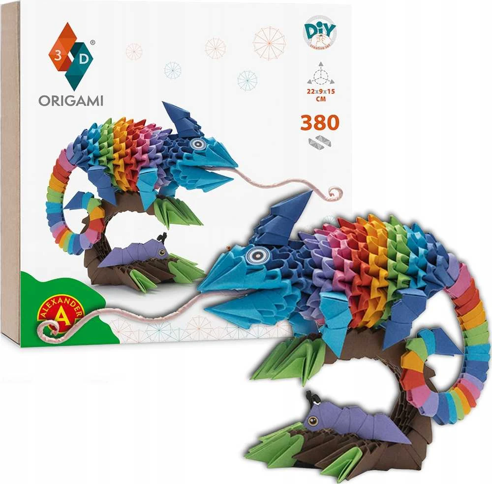 Alexander 3D origami kūrybinis rinkinys – Kameleon ZA6075