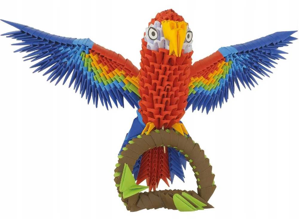 Alexander 3D origami kūrybinis rinkinys – Parrot ZA6074