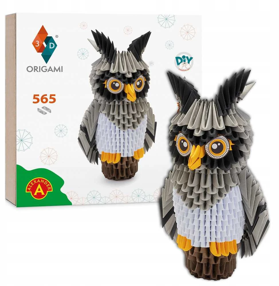 Alexander 3D origami kūrybinis rinkinys – Pelėda ZA6073