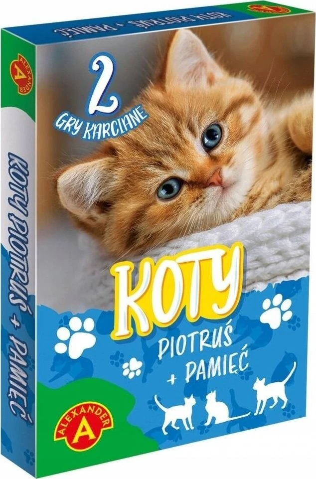 Alexander Kortelių kortelių žaidimas Piotruś + atmintis - katės 2782
