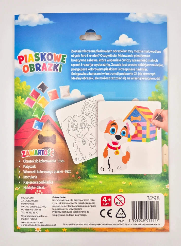 Alexander Kūrybingas smėlio paveikslėlių rinkinys Šuo 32987