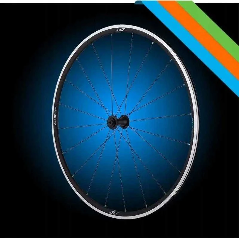 Alexrims plento ratai ALEXRIMS ALX210 ROAD, 700C, 24 mm kūgis, paruoštas be vamzdžių, V formos stabdys, QR spaustukas, rutuliniai guoliai, svoris 1922 g (NAUJAS)