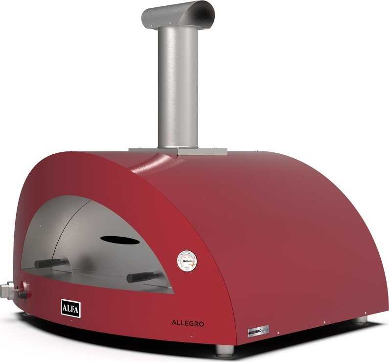 Alfa Forni Alfa Forni Moderno 5 Pizze Wood red