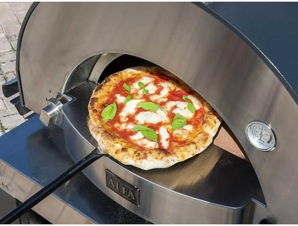 Alfa Forni Classico 2 Pizzas Hybrid Schiefer Pilkas