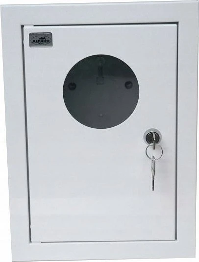 Alfako Metalinė įleidžiama skirstomoji įranga 1x1F užrakto langas RAL 9003 A-RW18