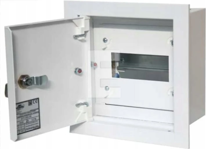 Alfako Metaliniai moduliniai skirstomieji įrenginiai, įleidžiami, 1x6 moduliai, Ral 9003 A-RW0 užraktas