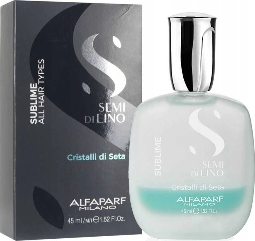 Alfaparf Milano Semi Di Lino Sublime Cristalli Di Seta dvifazis serumas 45ml