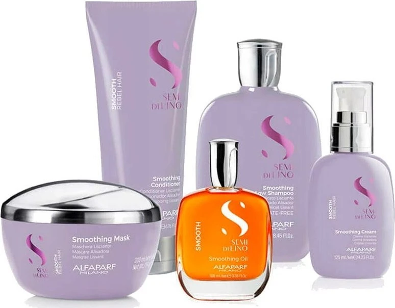 Alfaparf Milano Semi Di Lino Smooth plaukus glotninantis šampūnas 250ml