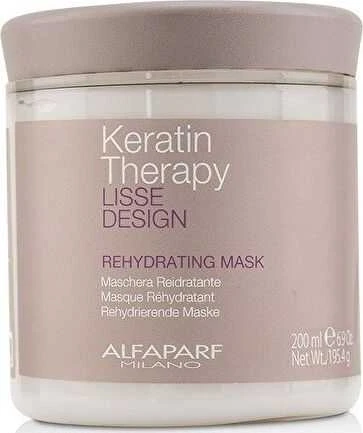 Alfaparf Milano Lisse Design Keratin Therapy drėkinamoji kaukė, 200 ml